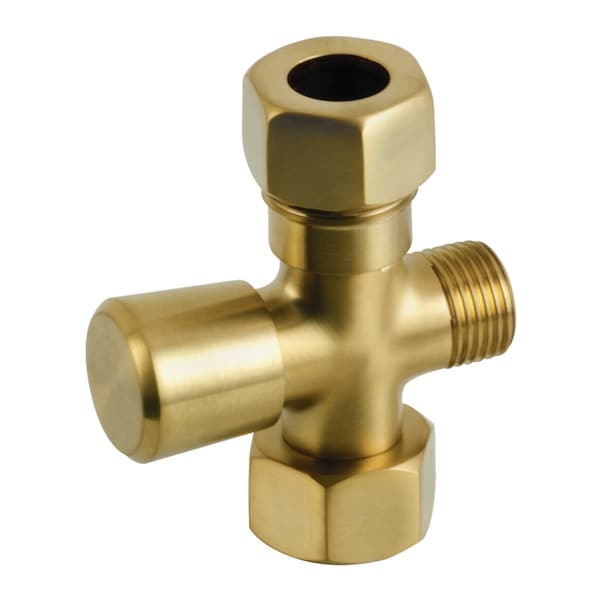 ABT1060-7 Vintage Shower Diverter, Brushed Brass